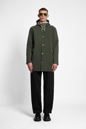 Stockholm Matte Raincoat Green