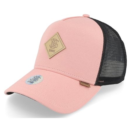 Djinns - Hft Cap Cotton Knit Salmon/Black Trucker Trucker Pink Cap - @ Hatstore