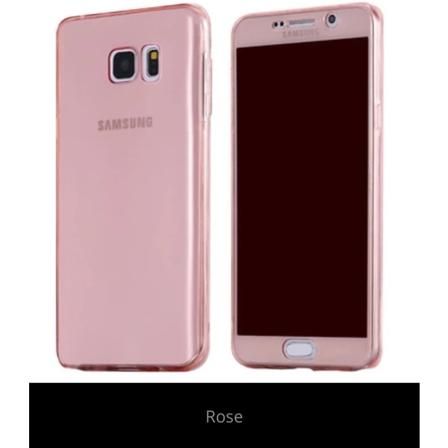 Samsung S8+ Dubbelsidigt Silikonfodral Med Touchfunktion Rosa