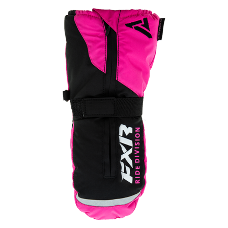 Rękawice Zimowe FXR Helix Mitt 22 Dziecięce Czarny/Fuksjowy L