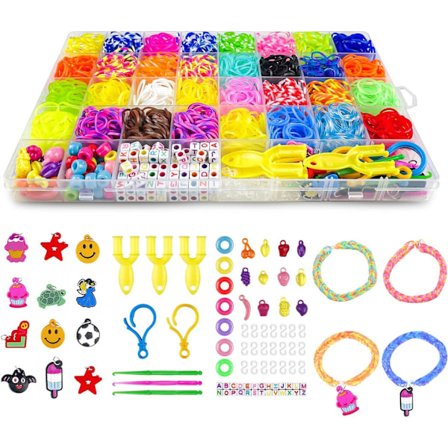Loom Bands -setti 2500 askartelukappaletta 40 väriä rannekoru tee se itse