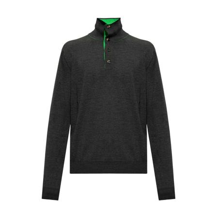Bottega Veneta Cardigans Grå, Herre Polo, Størrelse: XL