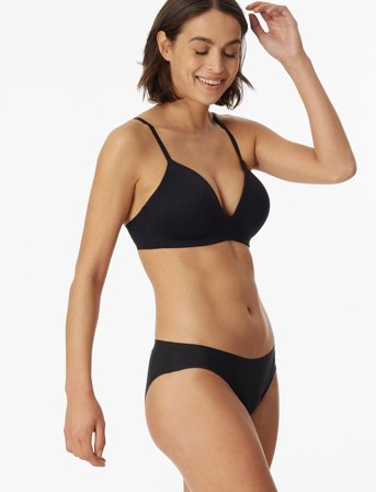 Schiesser Padded Bra - Black - A x 85