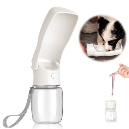 #Hundefôrbar foldbar 350ml drikkeflaske for hunder på farten#