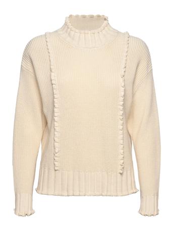 Elyssapw Pu Tops Knitwear Jumpers Cream Part Two