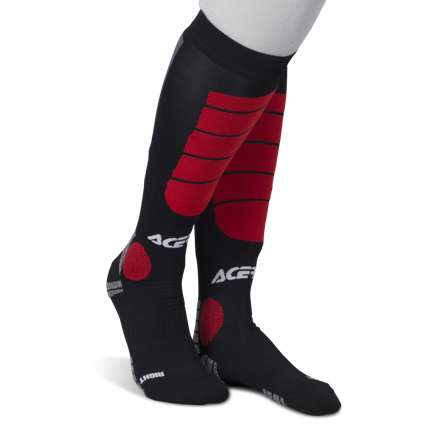 Calcetines Acerbis Impact MX Negro/Rojo M