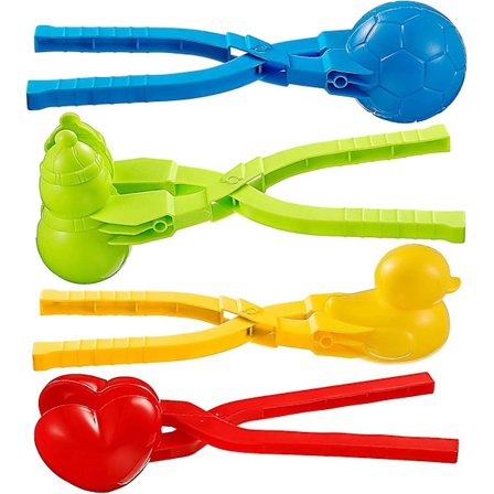 4 Stykker Snøballmaskin Leker Snølekesett Snøballmaskin Klype Snøballmaskin Snøballklype Snøballmaskin Verktøy Strand Sand Leke Moro Vinter Utendørs
