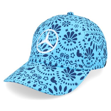 Formula One - Motor Ble adjustable Czapka Z Daszkiem - Mercedes Amg F1 24 Russel Mexico Blue A-frame Adjustable @ Hatstore