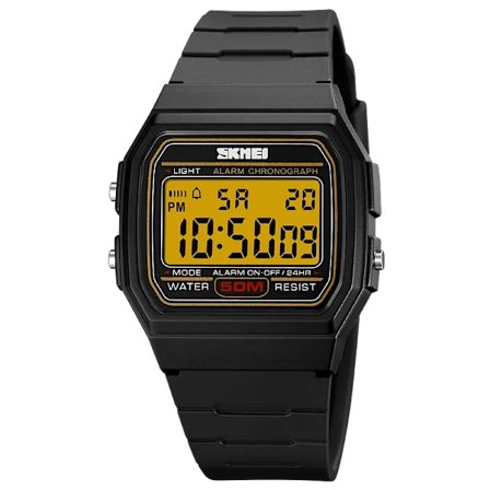 SKMEI 2042 Utendørs Digital Sportsklokke Menn Militær Vanntett Kalender Dato Uke Herre Armbåndsur Elektronisk Klokke 1381 reloj