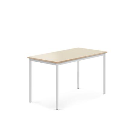 Tisch BORÅS, 1200x700x720 mm, Laminat Birke, weiß