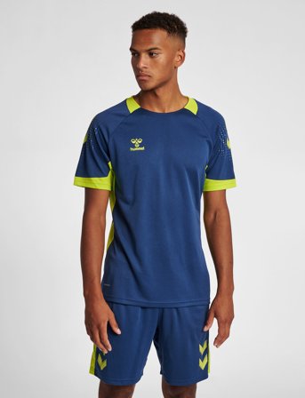 Hummel Hmllead S/S Poly Jersey - Blue - L