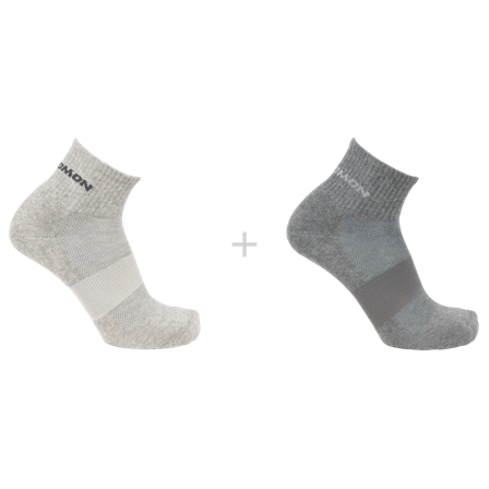 Salomon - Sokker Sokker Evasion Ankle 2-pack - Light Grey / Heather Medium