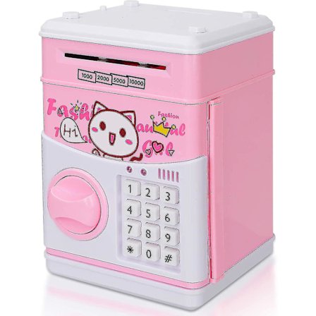 Pengeboks til Børn, Elektronisk Sparegris ATM Automatisk Rulle Pengeopsparing Bank Med Adgangskode, Mønt Kontanter Sparegris Gave til Piger Bo