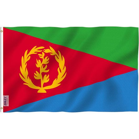 Eritrea flagg - 3x5 fot - Levende farger og falmsikker - Lerret topp