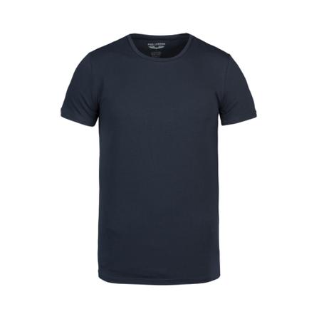 PME Legend, T-Shirt- 2-Pack R-Neck Basic Blauw, Heren, Maat:S