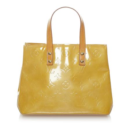 Louis Vuitton Vintage Pre-owned Vernis Reade PM Leather Gul, Dame Vintage Tasker, Størrelse: ONE Size