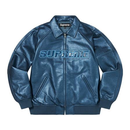 Supreme Leather Jakke Blå, Herre