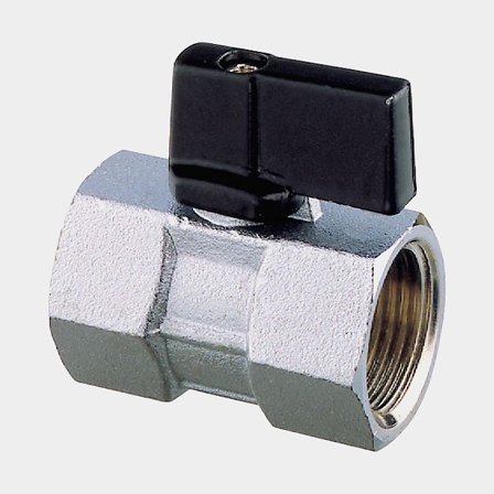 Válvula de esfera Guidi Ball Valve Mini Fêmea/Fêmea, latão, 1/2" G (BSP)