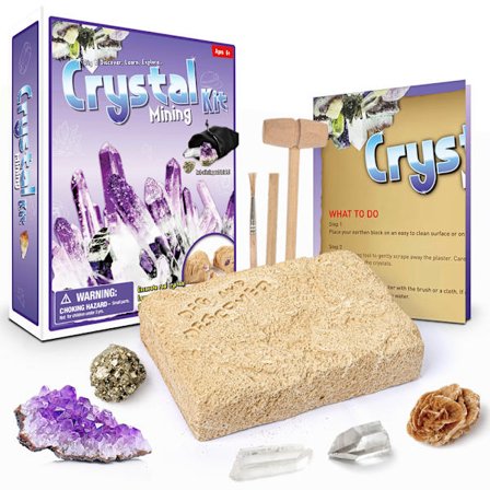 Mega Gemstone Dig Kit – Grav opp 5 ekte edelstener, STEM Science & Educat