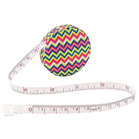 Kankainen mittanauha, joustava ja pehmeä mittanauha räätäleille, käsityötarvikkeet (vaaleanpunainen aaltopahvi, 60"/150cm)