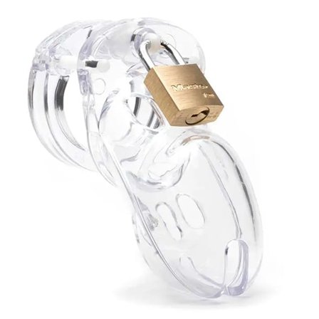 CB-X CB-3000 CHASTITY COCK CAGE TRANSPARENT 76 MM