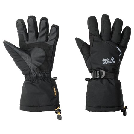 Jack Wolfskin Texapore Big White Glove Unisex ski gloves Black XS