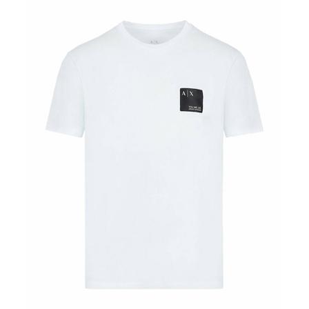 Armani Exchange, Short Sleeve Shirts Wit, Heren, Maat:L