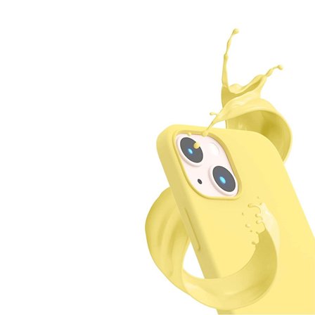 iPhone 14 Silikonskal Rvelon MagSafe - Gul