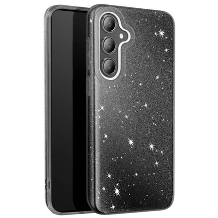 Coque Paillette för Samsung Galaxy S24 FE Silikon Ultra tunn Svart