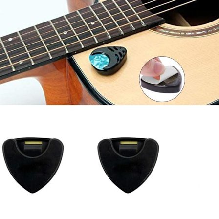 5-delad Guitar Pick Mediator Hållare Plast Plectrum Case