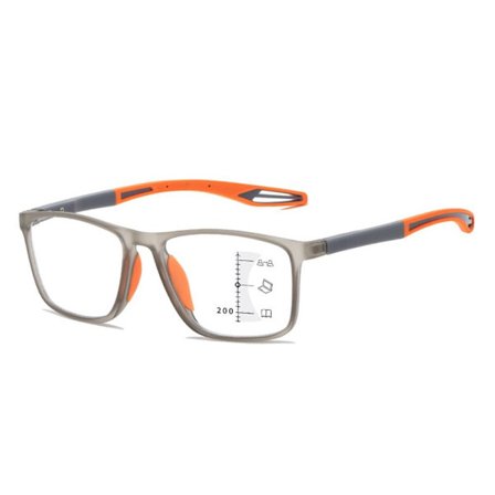 Mordely Sports Lesebriller Ultralette Briller ORANGE STYRKE 400 Ora[YD]