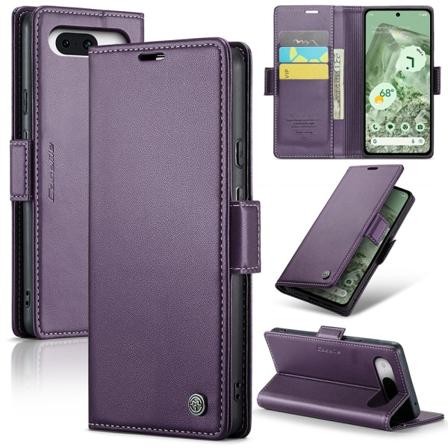 CaseMe Slim Plånboksfodral RFID-skydd Google Pixel 8a Lila
