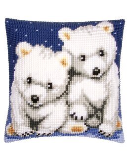 Broderipakke Pute Isbjørnunger - Vervaco