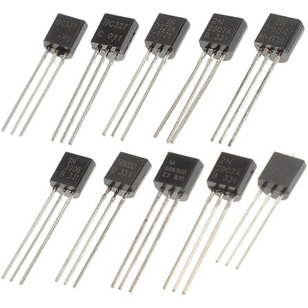 200 kpl Elektroniikkakomponenttien Transistorisetti, Transistoreita, Triodeja -Xin