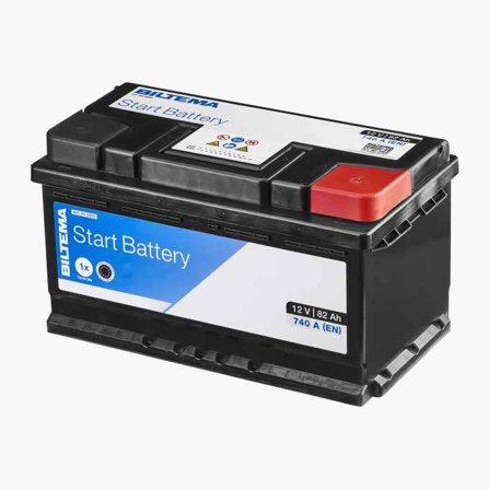 Biltema - Startbatteri 12 V 82 Ah