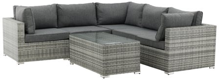 Venture Home Amazon 9240-004 Loungeset soffa, bord, grått, Utemöbler