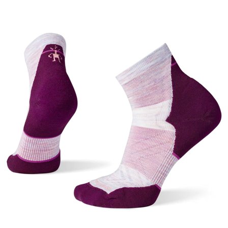 Smartwool W Run Targeted Cushion Ankle Socks Purple Eclipse