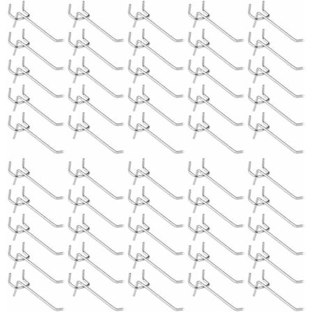 50 Stycken Pegboard Krokar, Vägg Hyllkrokar för Pegboard Display Garage Verktyg Förvaring Hängare Vägg Hyllkrokar, DEBUNS