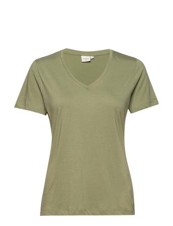 Naia T-Shirt T-shirt Top Grøn Cream