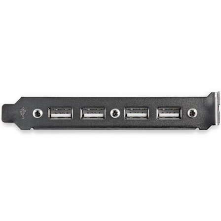 StarTech 4 Port USB A Female Slot Plate Adapter - USB panel - 4 pin USB Type A (F) (USBPLATE4) - USB-panel - USB til 9-pins IDC