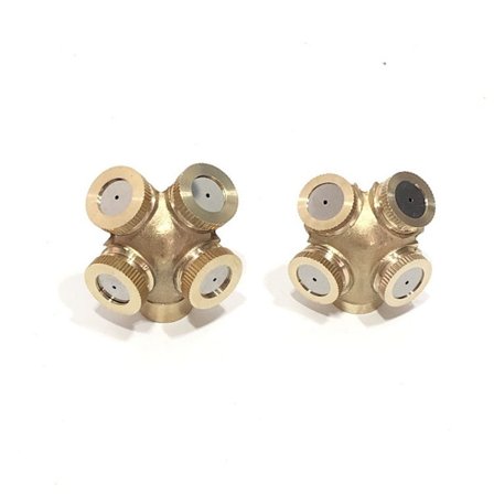 4-pack Mässingsspraymunstycke Dimmunstycke Trädgårdssprinkler Vattenledning Koppling för Trädgårdsskötsel och Jordbruk