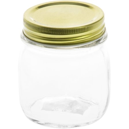 Marjukka Glas med skruelåg 0,25 liter - Klar og guld | KitchenOne