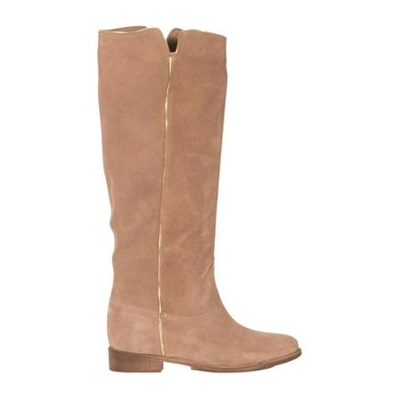 Gisel Moire, Boots with gold edges Beige, Dames, Maat:36 EU