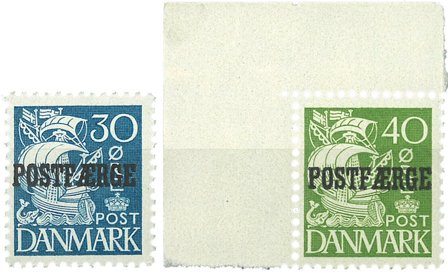 Danmark 1940 - Postfærgemærker AFA 24+25 - Postfrisk