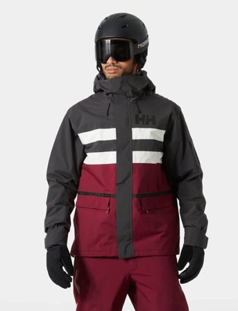 Helly Hansen Ullr D Fram Jacket - Burgundy - XL