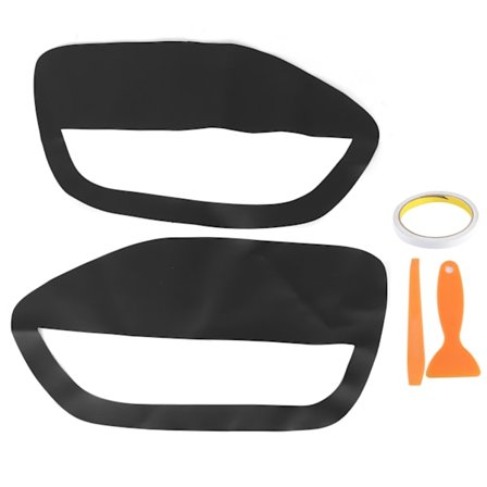 2 st Bildörrpanel Insatskort Läder Syntetiskt Skydd för Ford Mustang 2005 2009 Svart