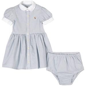 Kids - Ralph Lauren Blue Striped Dress 12 Months - Dresses - 12 months - Blue - Mädchen