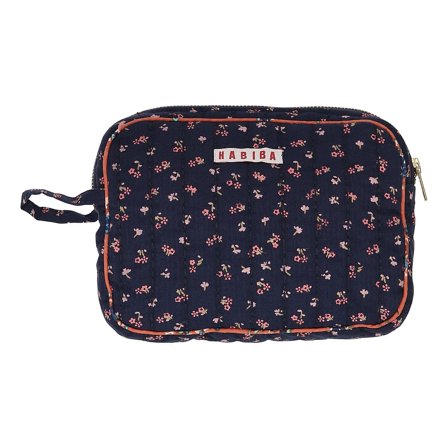 HABIBA Fleur Makeup Clutch Indigo, Tøj & Bolig, Makeup- & Toilettasker, Makeuppunge