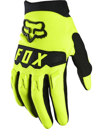 Fox Dirtpaw Glove Barn Flo Yellow (Small)