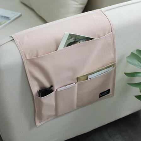 Rosa Sofa Armlenestopp Organizer, Multifunksjonell Foldbar Bæreveske